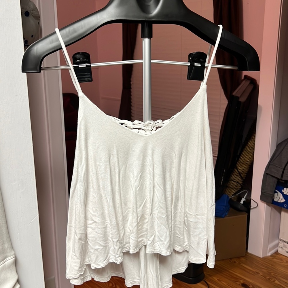 White crop top